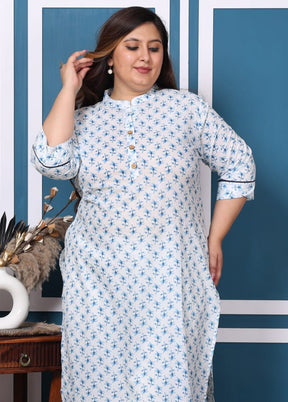 Multicolor Pure Readymade Cotton Long Kurti