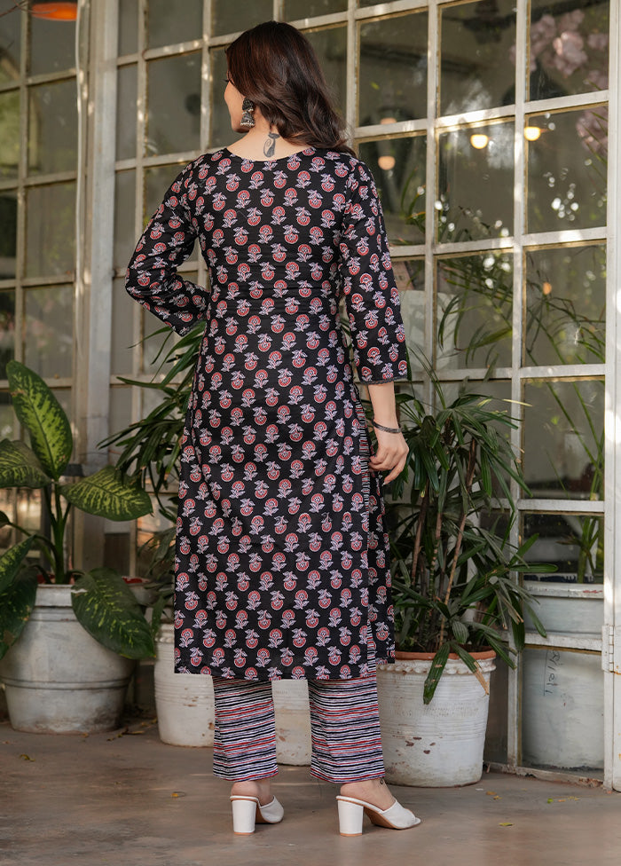 3 Pc Multicolor Pure Readymade Cotton Suit Set