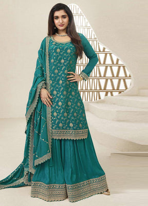 3 Pc Rama Semi Stitched Viscose Suit Set