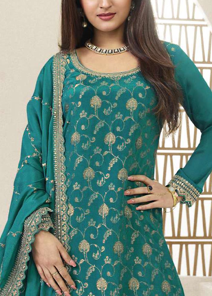 3 Pc Rama Semi Stitched Viscose Suit Set