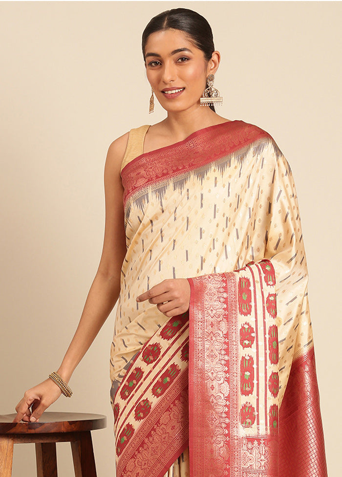 Multicolor Dupion Silk Saree With Blouse Piece