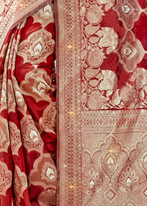 Maroon Organza Saree With Blouse Piece - Indian Silk House Agencies