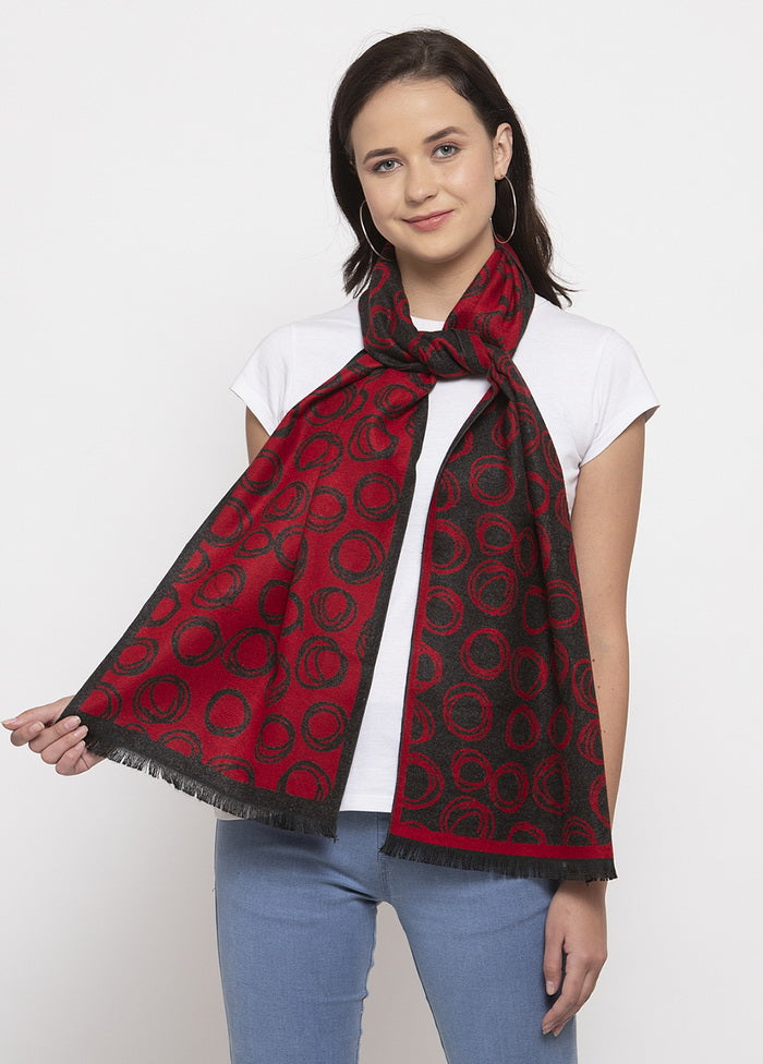 Black Cotton Woven Dupatta - Indian Silk House Agencies