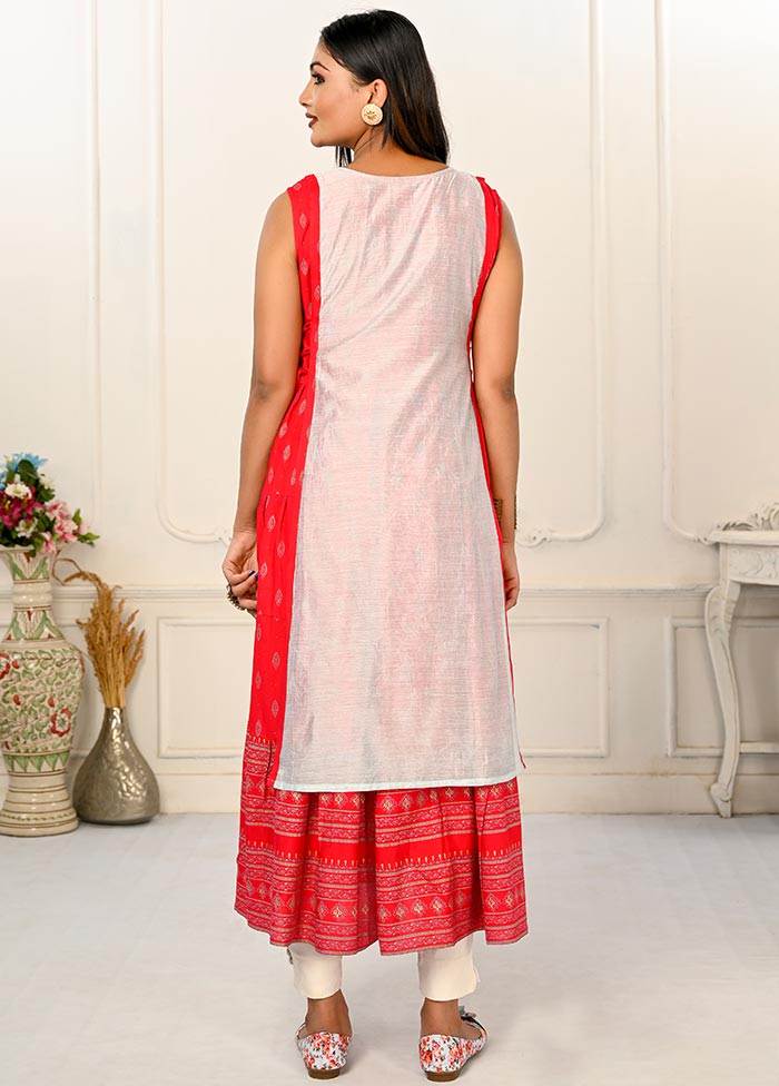 White Readymade Cotton Kurti