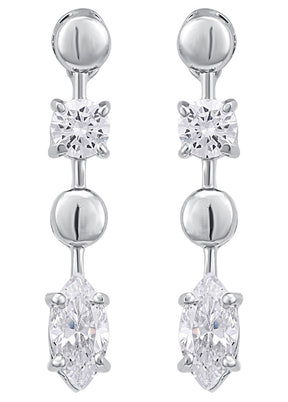 925 Sterling Silver Glossy Earrings