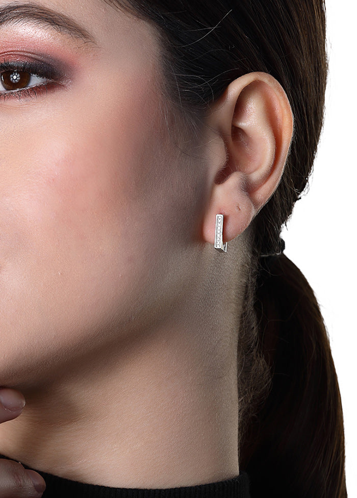 925 Sterling Silver Glossy Earrings