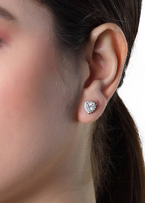 925 Sterling Silver Glossy Earrings