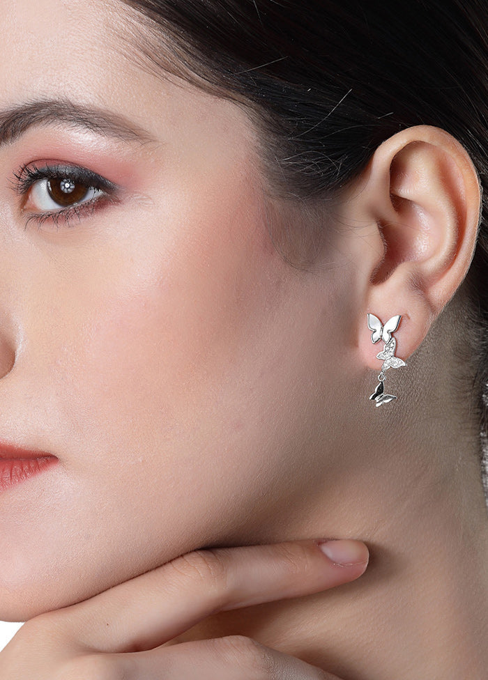 925 Sterling Silver Glossy Earrings