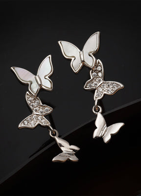 925 Sterling Silver Glossy Earrings