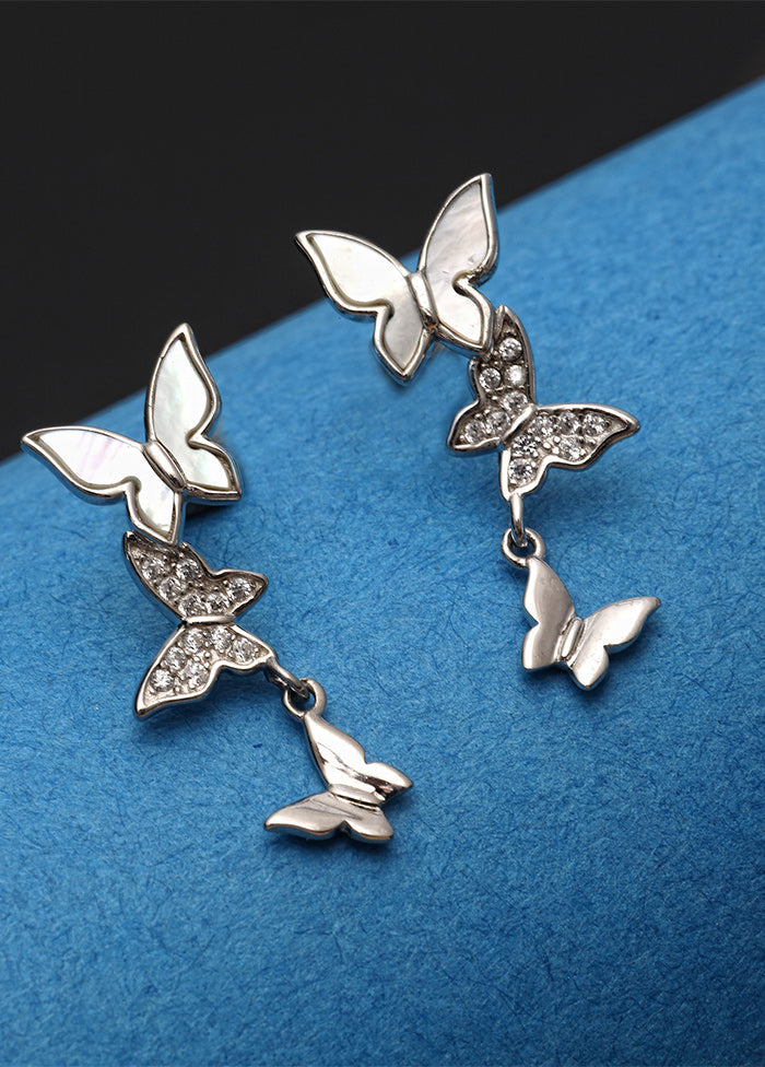 925 Sterling Silver Glossy Earrings