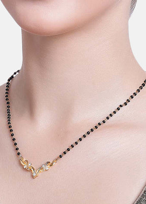 Gold Plated Attractive Mangalsutra Necklace - Indian Silk House Agencies