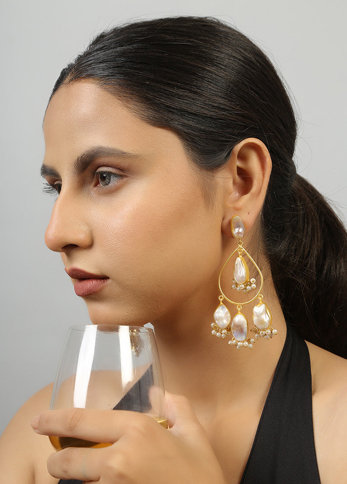 Golden Baroque Statement Earrings