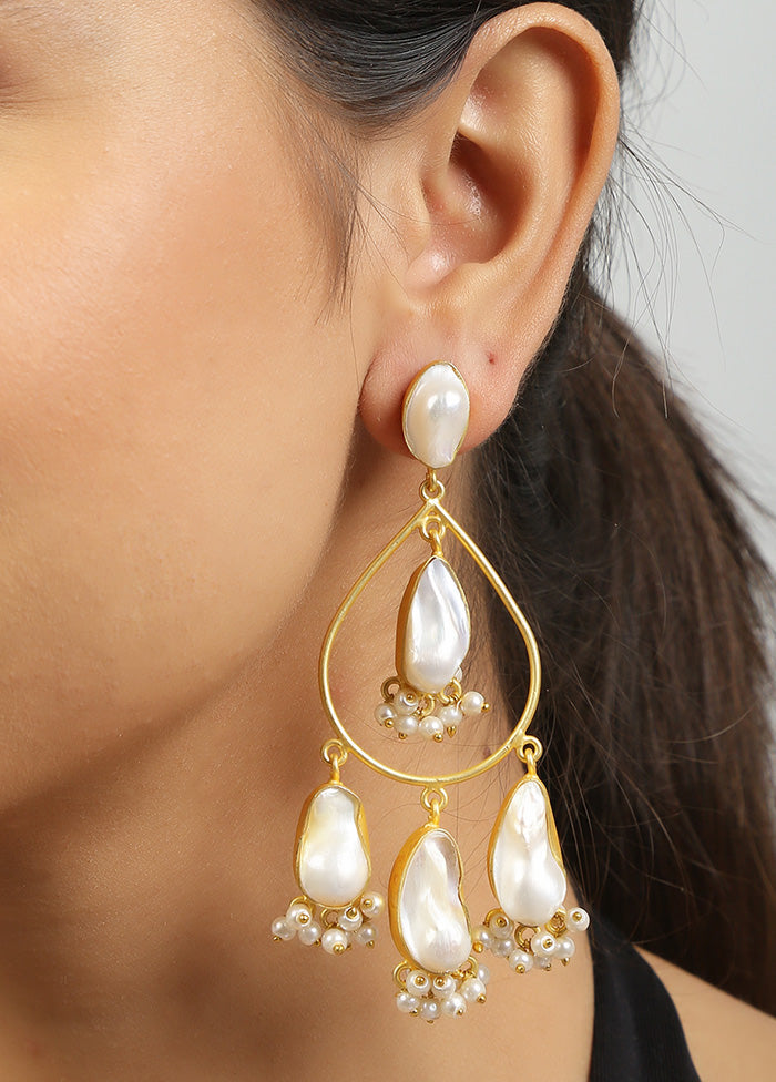 Golden Baroque Statement Earrings