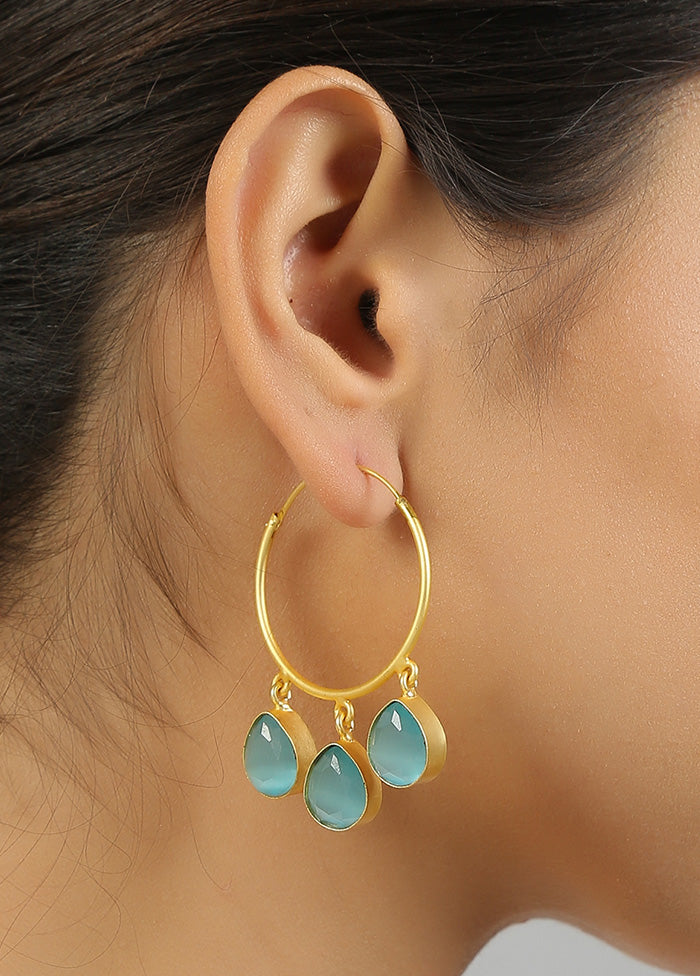 Golden Contemporary Gold Hoop Earrings