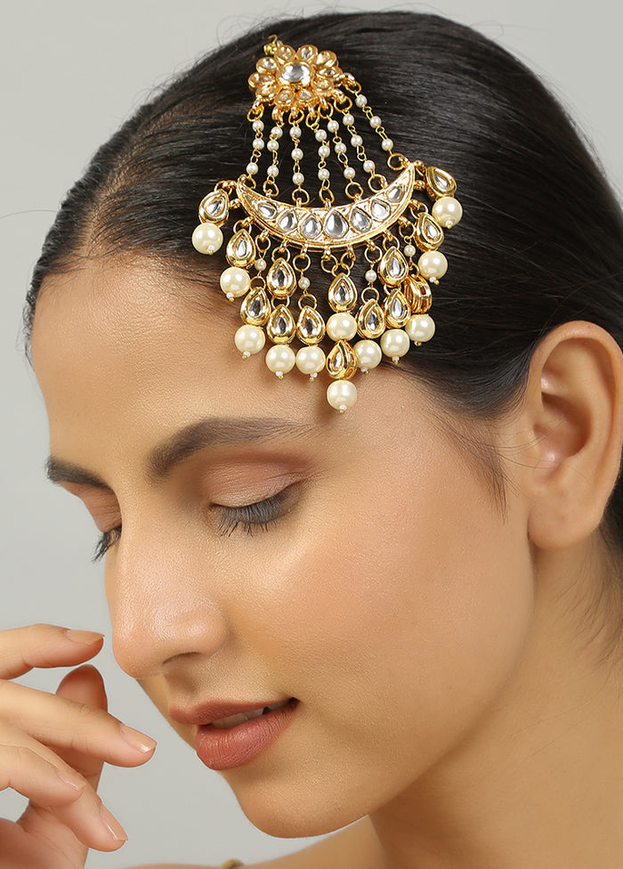 Gold Plated Kundan Passa