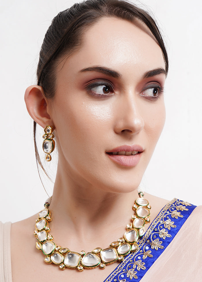 Handcrafted Kundan Necklace Set - Indian Silk House Agencies