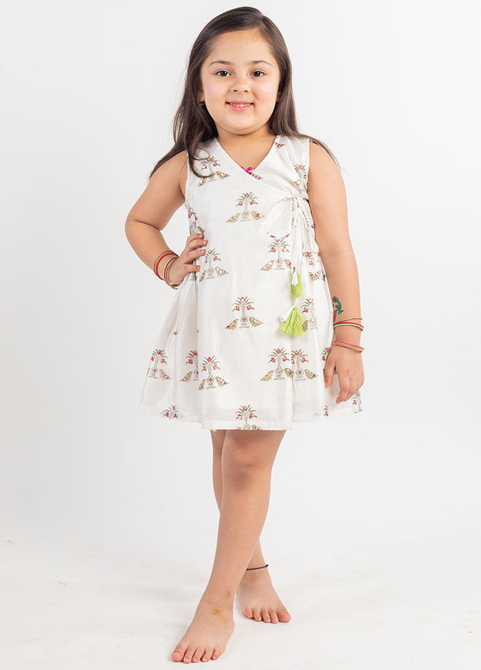 White Silk Dress For Girls - Indian Silk House Agencies