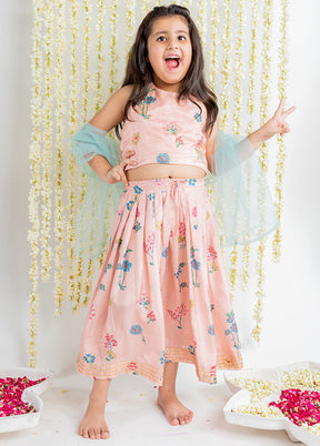 Pink Silk Lehenga For Girls - Indian Silk House Agencies