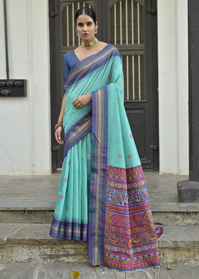 Firoza Dupion Silk Saree With Blouse Piece