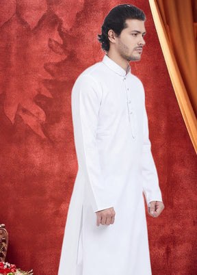 Off White Cotton Kurta