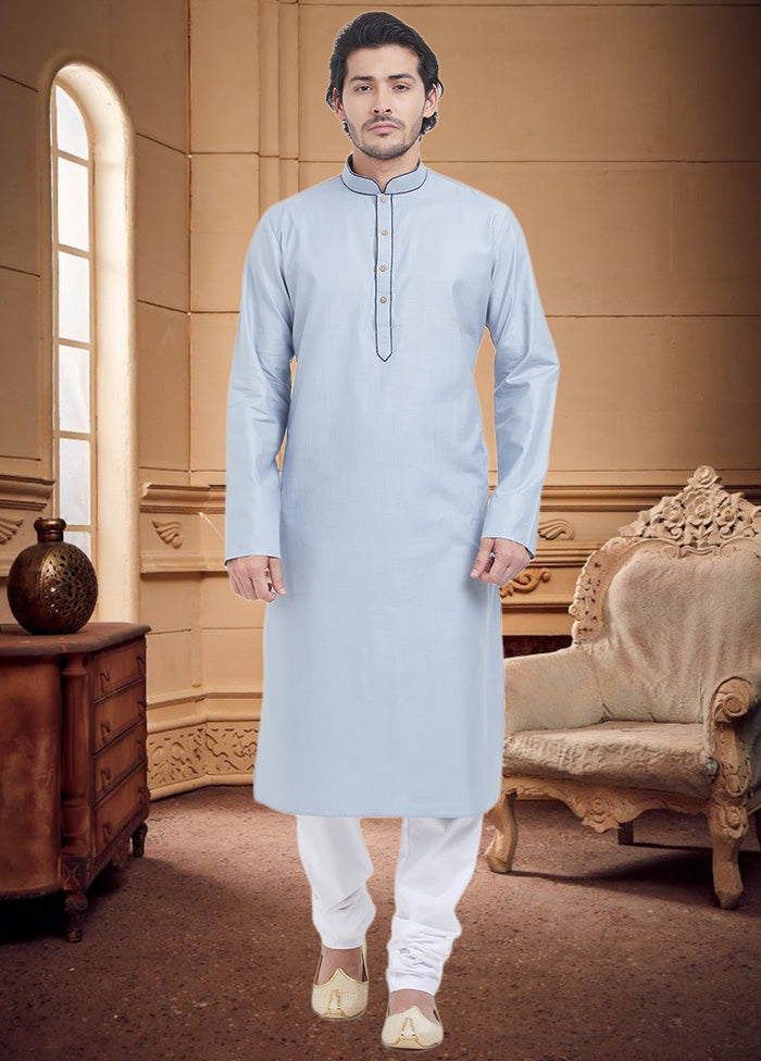 Grey Cotton Kurta