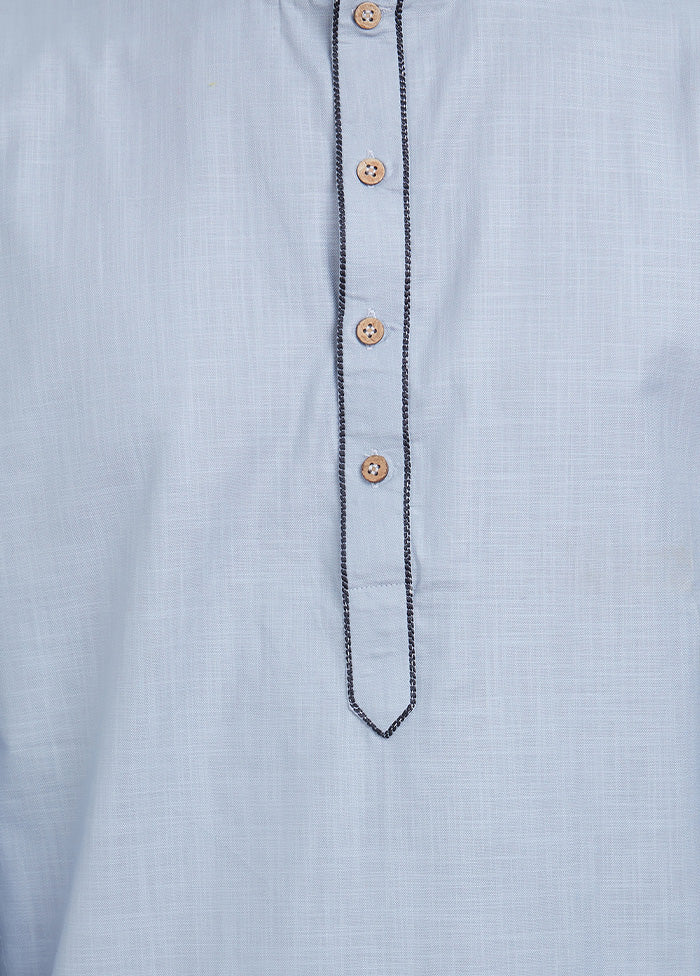 Grey Cotton Kurta