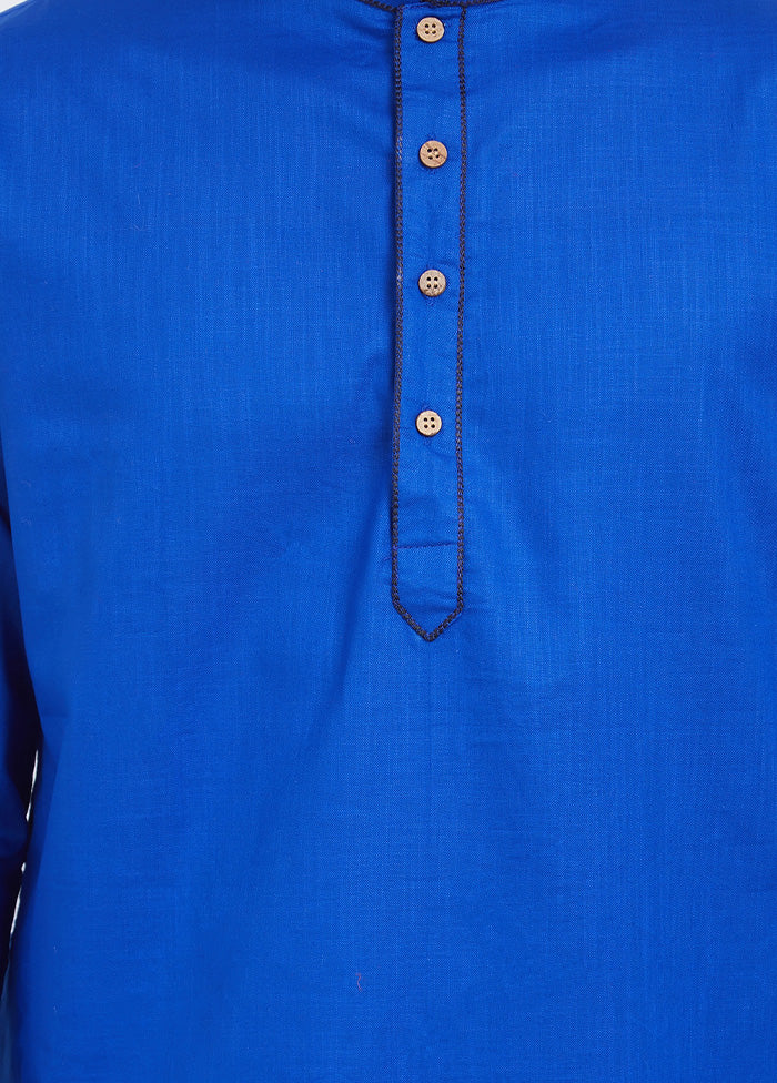 Royal Blue Cotton Kurta