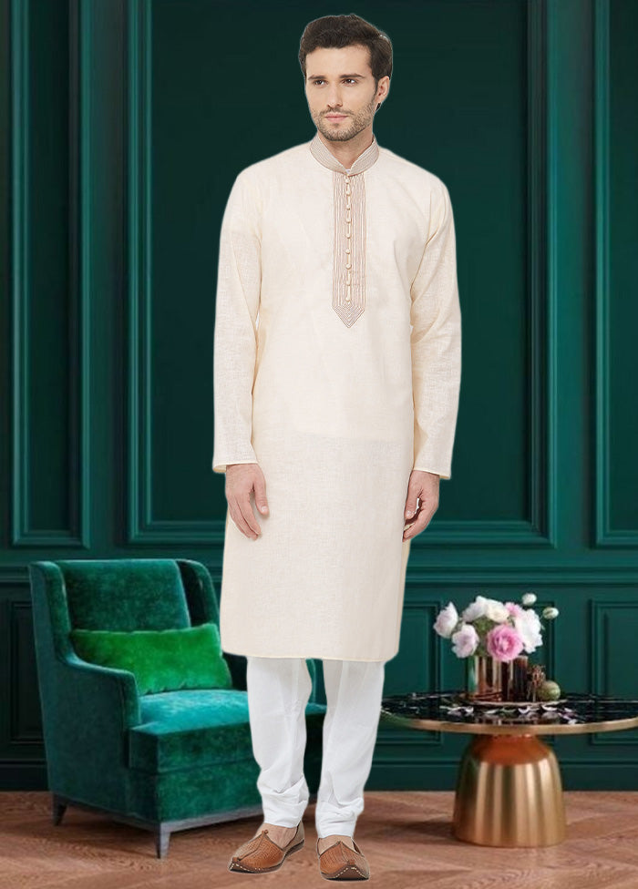 Cream Cotton Kurta