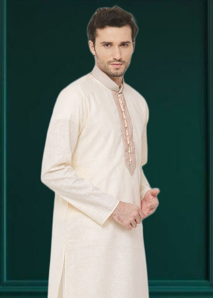 Cream Cotton Kurta