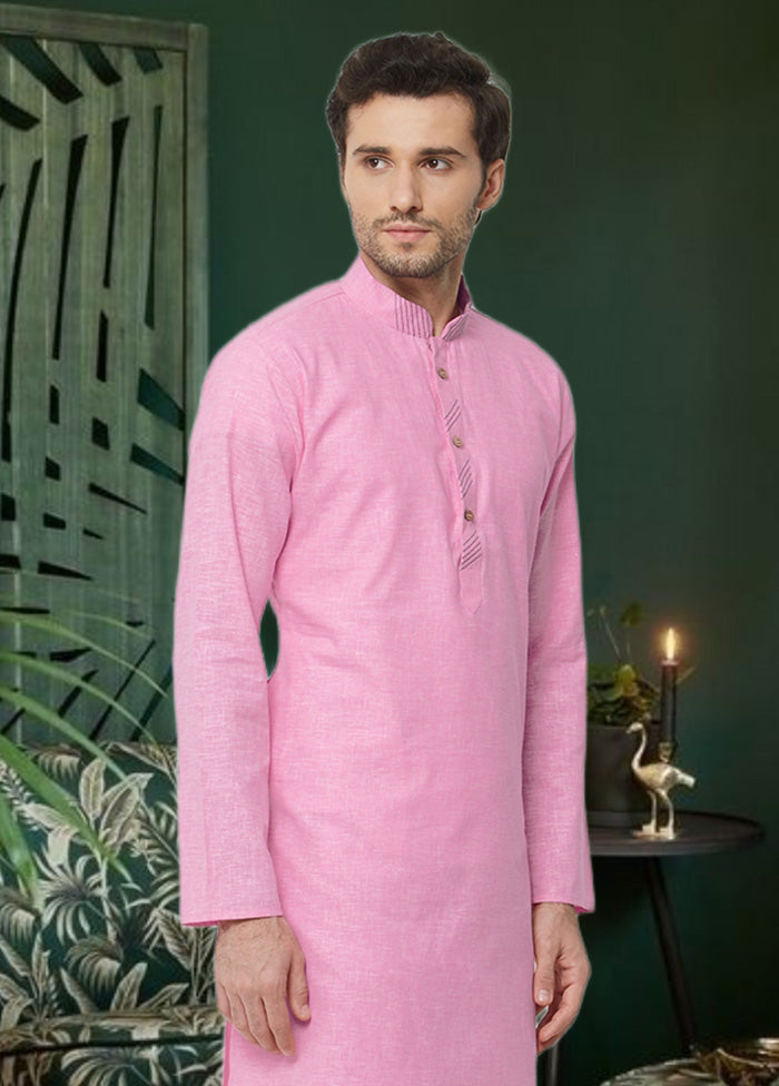 Pink Cotton Kurta