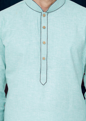 Blue Cotton Kurta