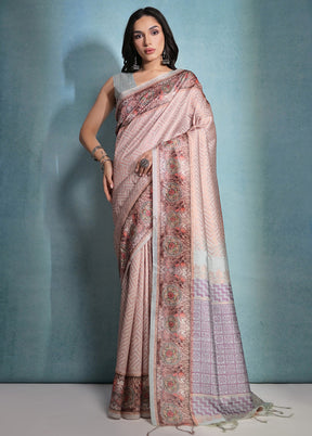 Chiku Pure Cotton Saree With Blouse Piece