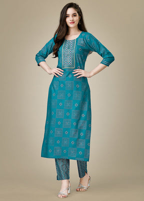 2 Pc Rama Readymade Rayon Kurti Set - Indian Silk House Agencies