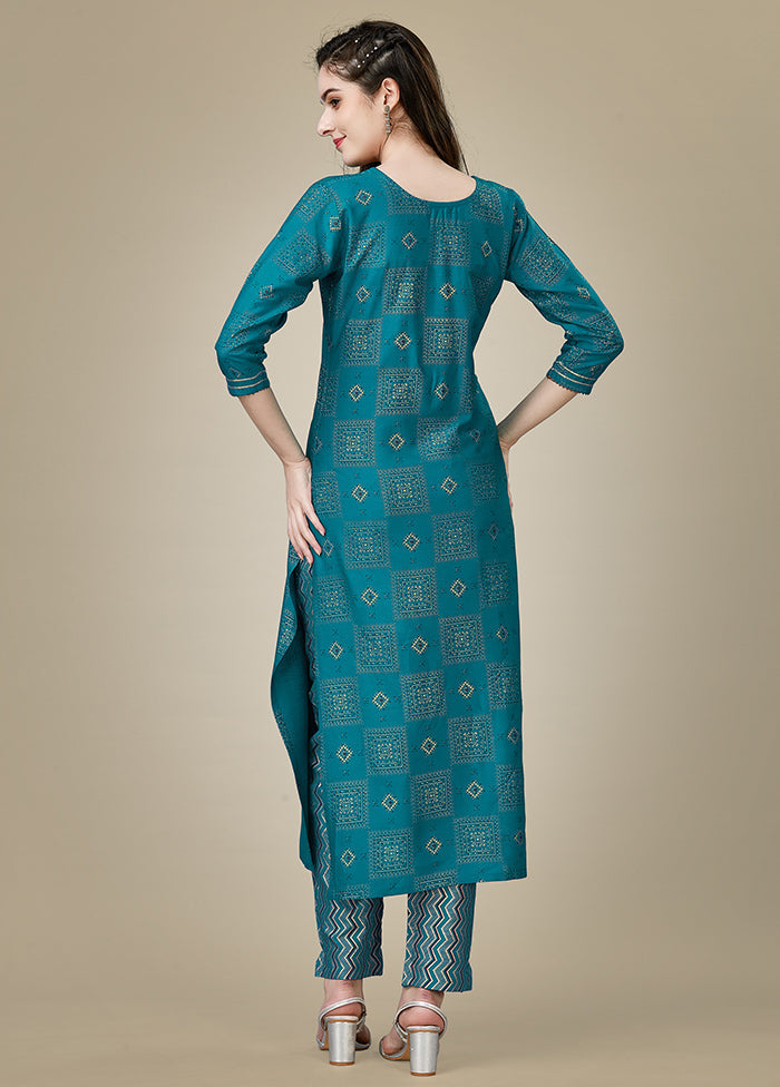 2 Pc Rama Readymade Rayon Kurti Set - Indian Silk House Agencies