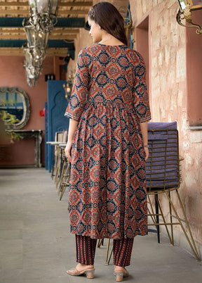 3 Pc Maroon Silk Suit Set