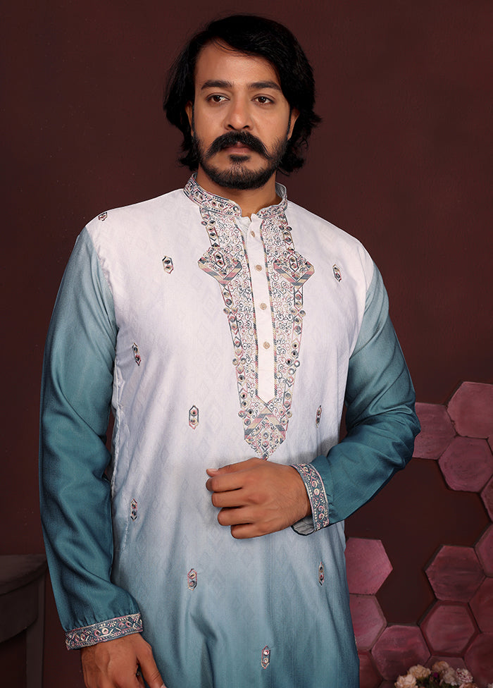 Green Cotton Kurta & Pajama Set