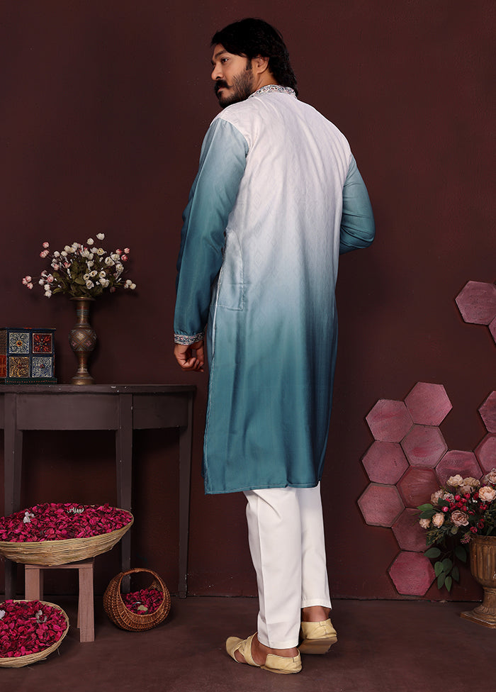 Green Cotton Kurta & Pajama Set