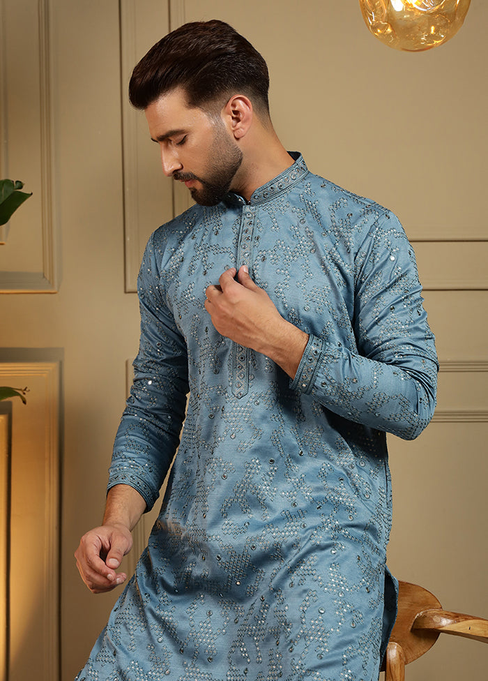 Multicolor Cotton Kurta & Pajama Set
