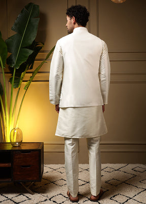 Green Silk Kurta & Pajama Set