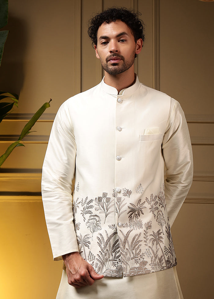 Grey Silk Kurta & Pajama Set