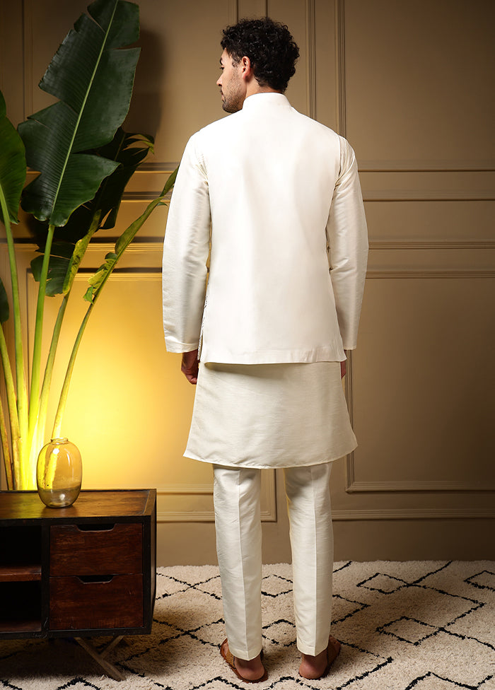 Grey Silk Kurta & Pajama Set