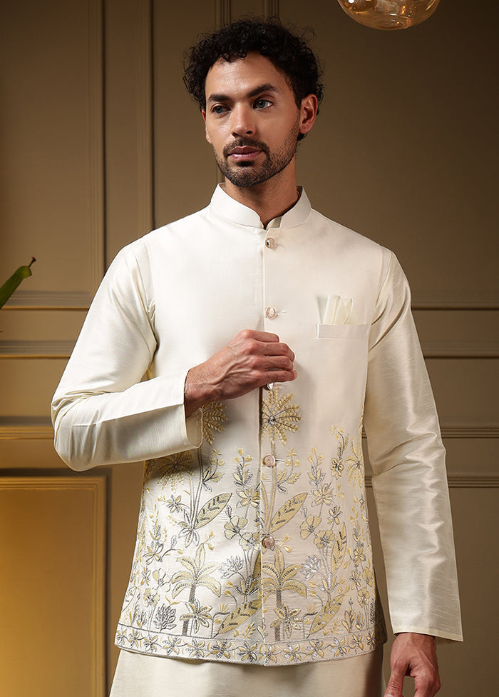 Yellow Silk Kurta & Pajama Set