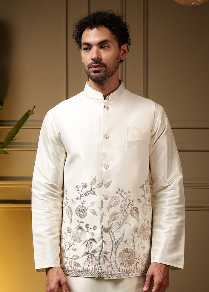 Peach Silk Kurta & Pajama Set