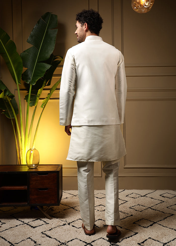 Peach Silk Kurta & Pajama Set