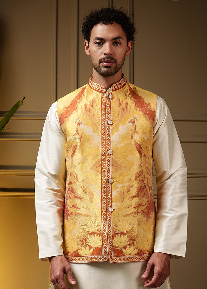 Yellow Silk Kurta & Pajama Set