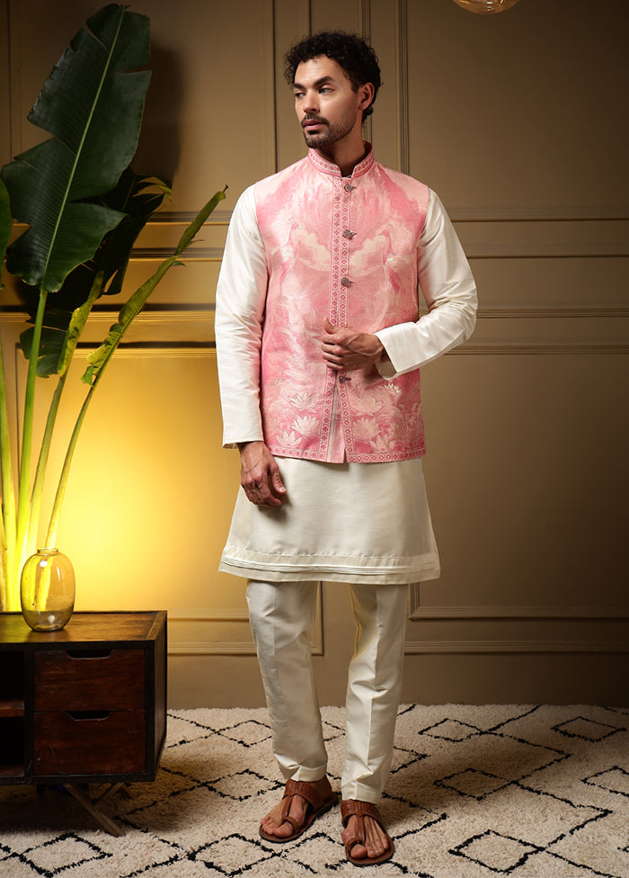 Pink Silk Kurta & Pajama Set