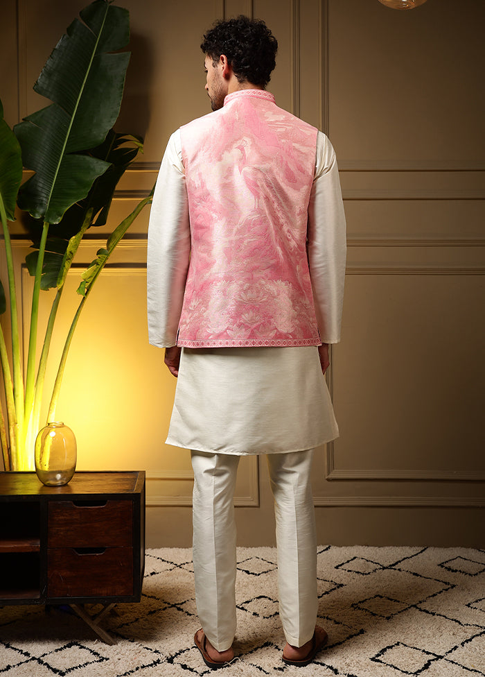 Pink Silk Kurta & Pajama Set