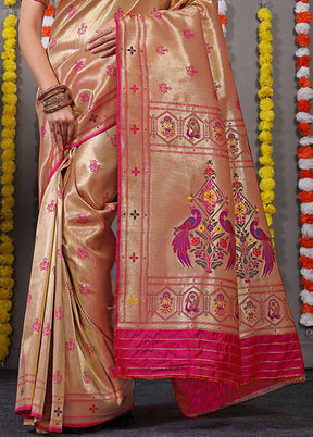 Rani Dupion Silk Saree With Blouse Piece