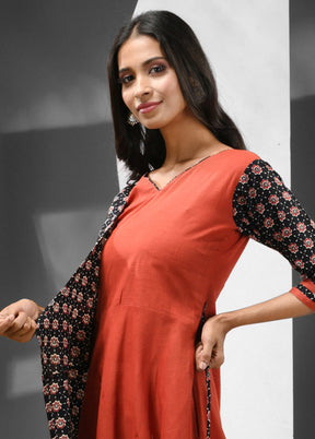 Red Readymade Cotton Kurti - Indian Silk House Agencies