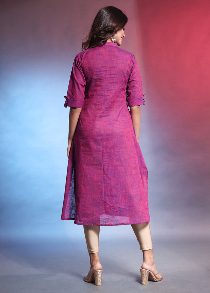 Violet Readymade Cotton Kurti - Indian Silk House Agencies